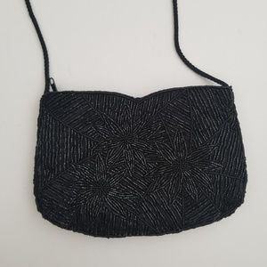 Vintage Embroidered Crossbody Bag EUC - Black